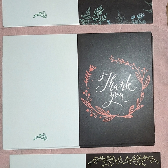 Last chance!20 Thank You Cards With Envelopes Blank Inside Extra Thick Cardstock - Picture 4 of 10